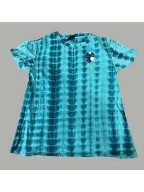 Empyre Tie-Dye Graphic T-Shirt With "My Own Universe" Back Print Blue S